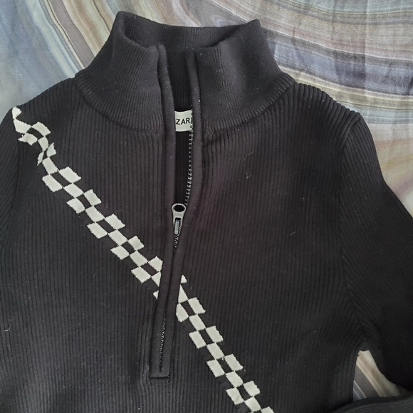 Zara Raceway Half Zip Sweater - Picture 2 of 5
